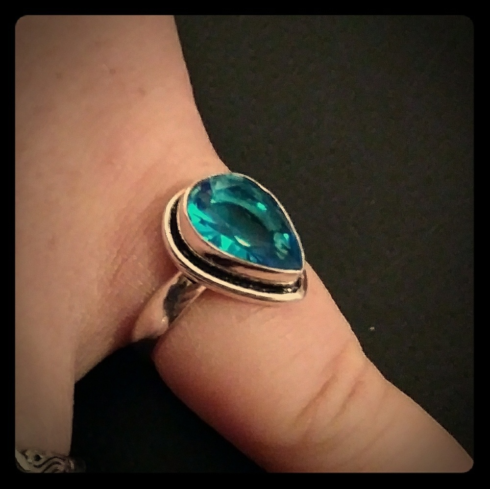London Blue Vintage 925 Ring Size 9